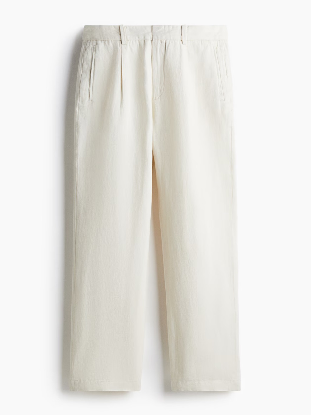 H&M Relaxed-Fit Linen-Blend Pants Size 32 Nwt